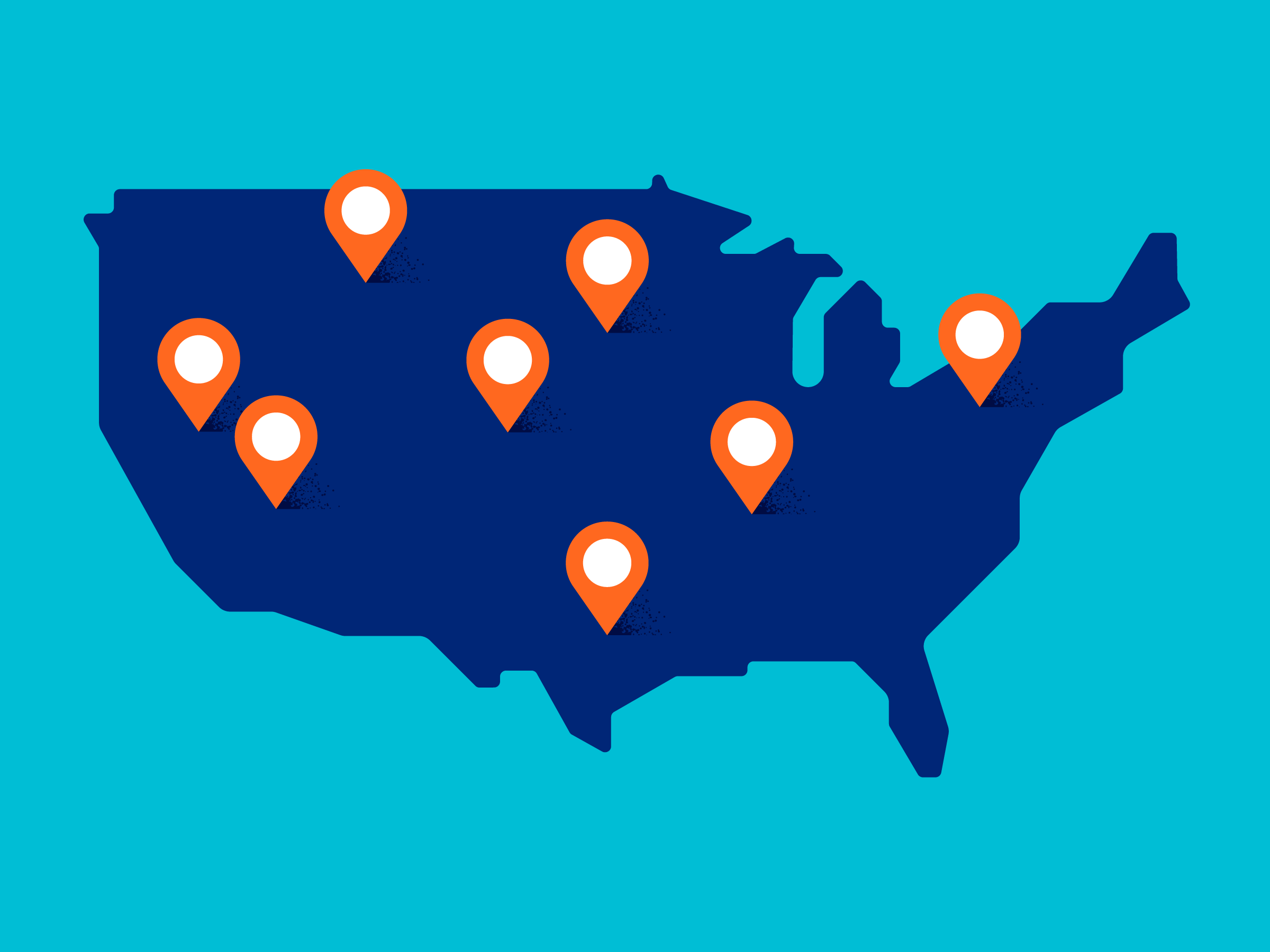 US Map illustration