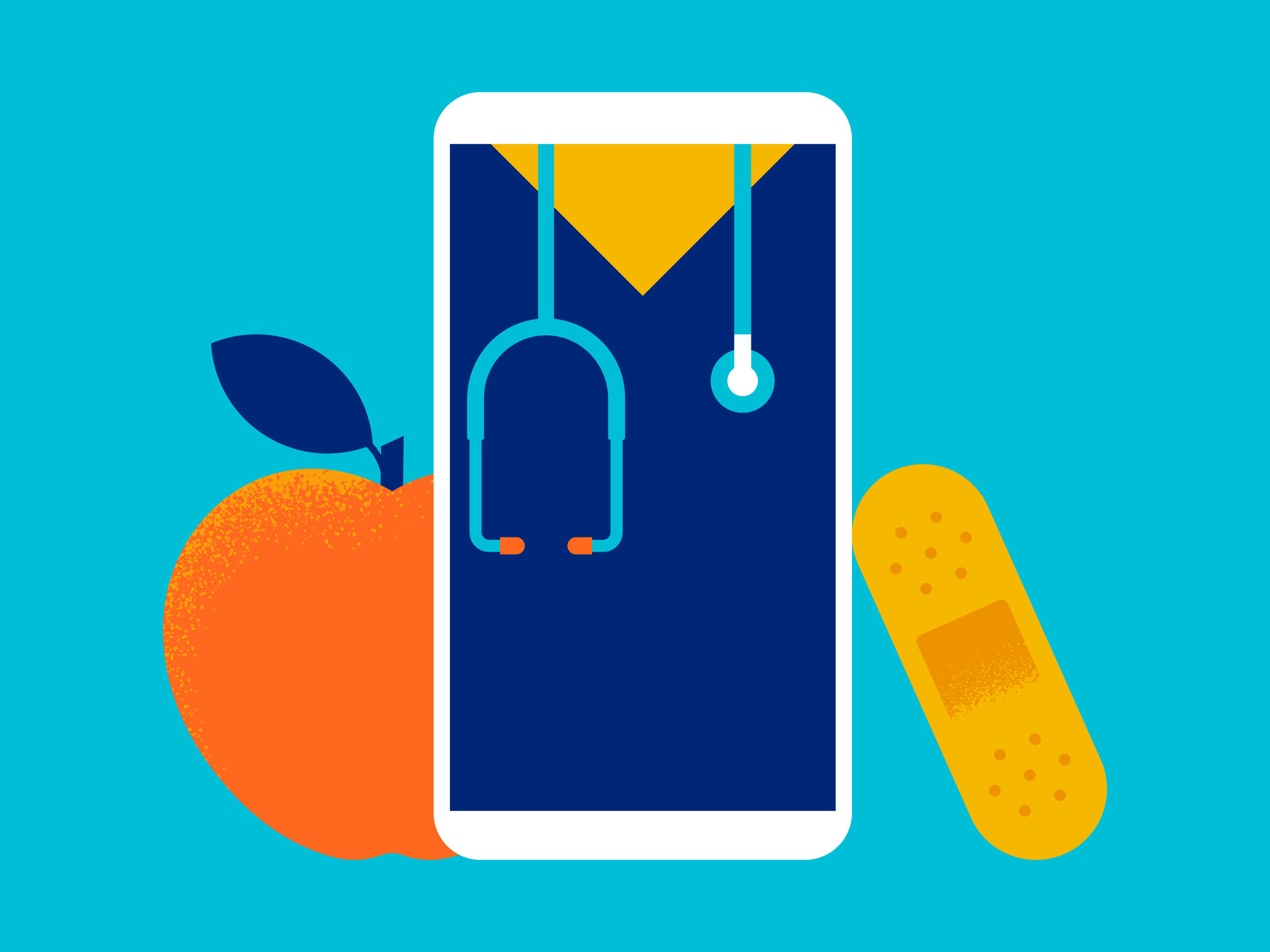 Women's Health Stethoscope illustration